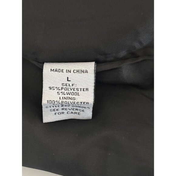 Preppy Tweed Plaid Skirt Large Mini Black & White Checkered Fringe Hem Classic - Picture 8 of 14